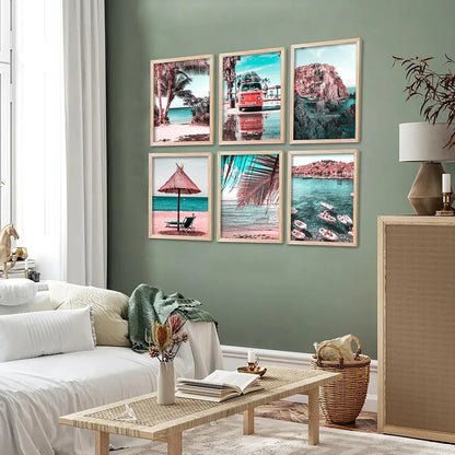 Kotart Travel Theme Digital Painting Travel Inspired Wall Art Prints B