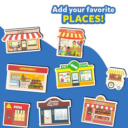 Skillmatics Creative Toy Magnetopia Design Your City Interactive Pretend Play Set for Kids