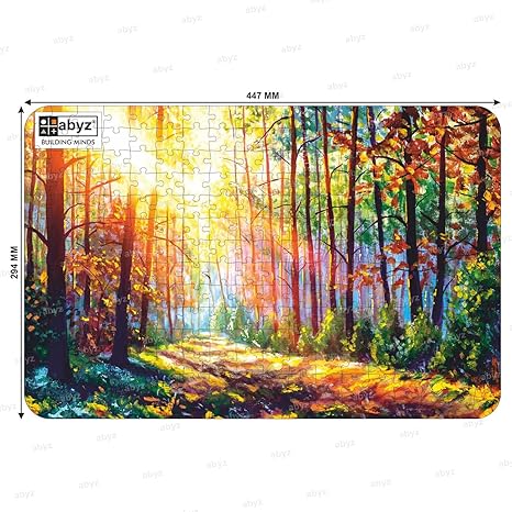 ABYZ Autumn Morning Wooden Puzzle Play and Learn Educational Wooden Jigsaw Puzzle 252 Pieces