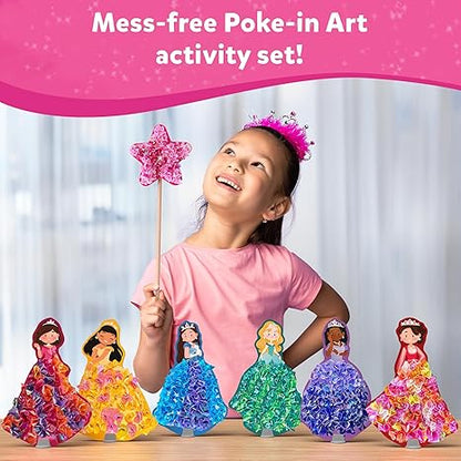 Skillmatics Art & Craft Activity Poke in Art Magical Princesses Mess Free Art for Kids