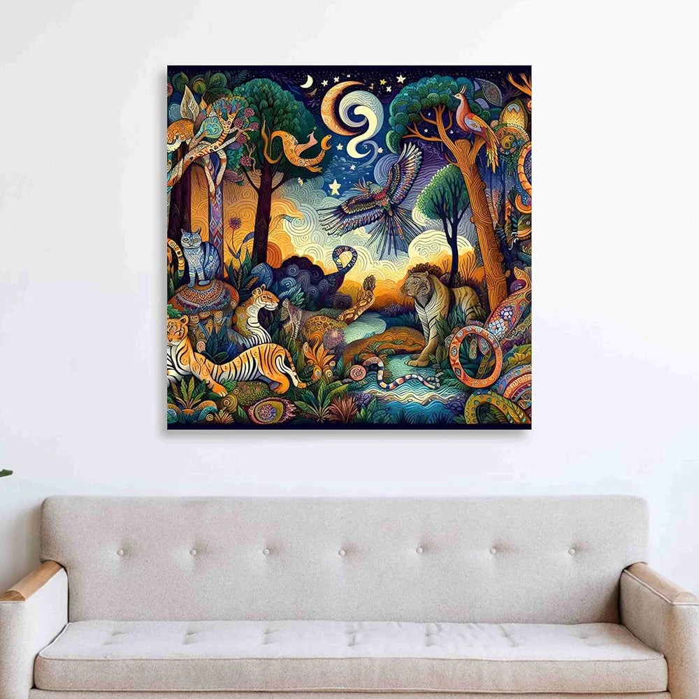 Livin'luxe Paintings Animals Modern Art Canvas Home Decor Wall Paintings With Frame Painting CR-301