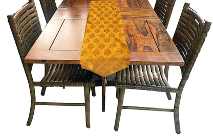 Pink Parrot Durable Polyester Silk Table Runner Colour Light Orange
