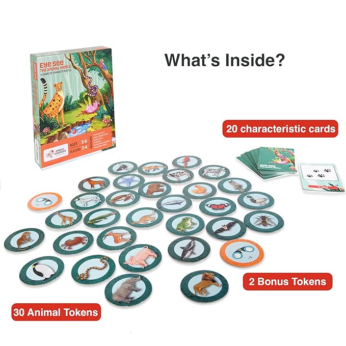 Chalk and Chuckles Educational Game - Eye See Animal World | Super Fun Learning Toys for Kids
