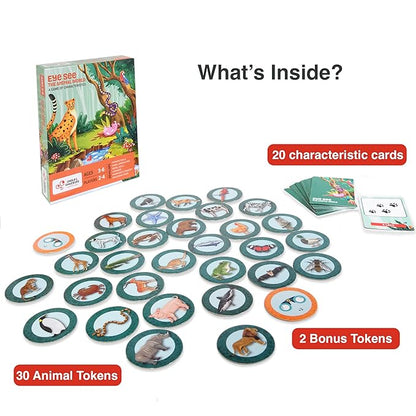 Chalk and Chuckles Educational Game - Eye See Animal World | Super Fun Learning Toys for Kids