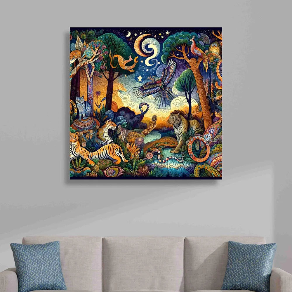 Livin'luxe Paintings Animals Modern Art Canvas Home Decor Wall Paintings With Frame Painting CR-301