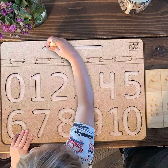 Mini Leaves Number Tracing Board 0 to 10 | Tracing Numbers for Kids | Toddler Writing Tools for Beginners | Learning to Write