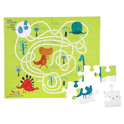 CocoMoco Kids Dinosaur Puzzle for Kids 30 Pieces Jigsaw Puzzle Educational Learning Toy