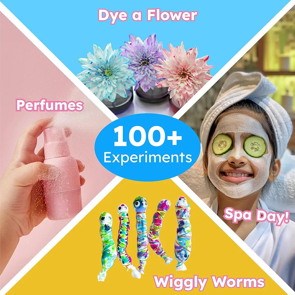 Butterfly EduFields 100+ Science Kit | Gift for Girls Age 6-7 | Birthday Gift for 5 6 7 8 Year Old Girl | Girls Science Experiment Kit | Toys for 6 Year Old | Fun STEM Learning and Educational Toys