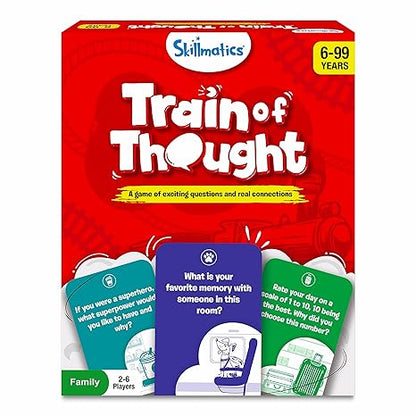 Skillmatics Card Game Train of Thought Fun for Family Game Night Educational Toys