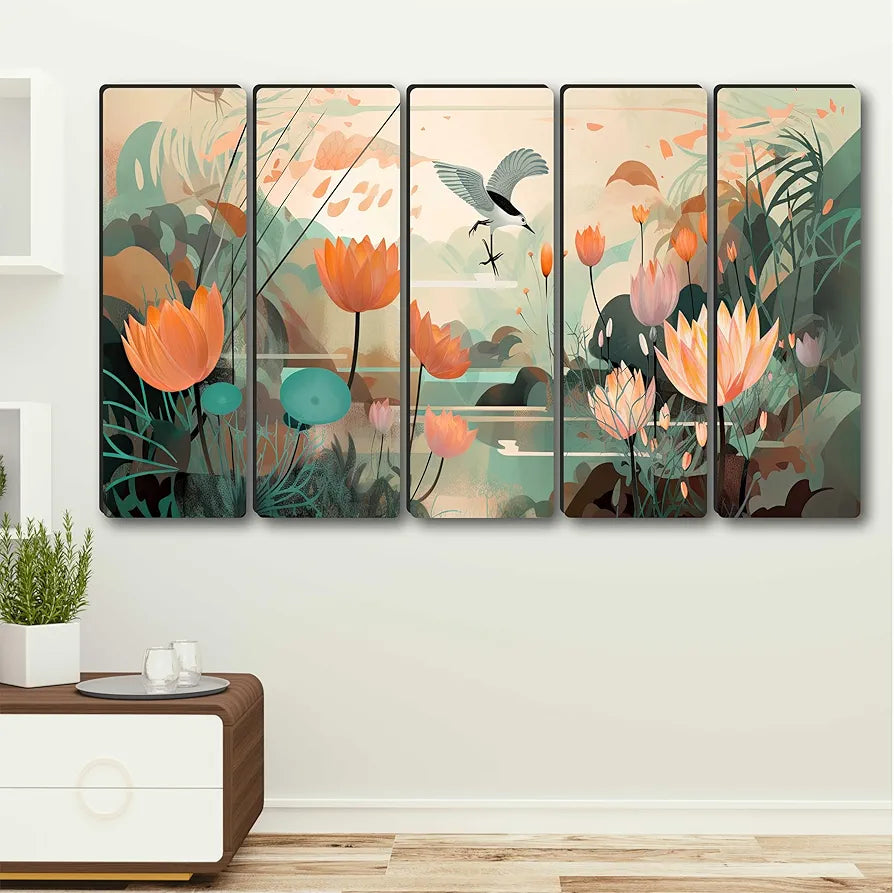 Livin'luxe Multiple Frames Beautiful nature scenery Wall Painting XL35306