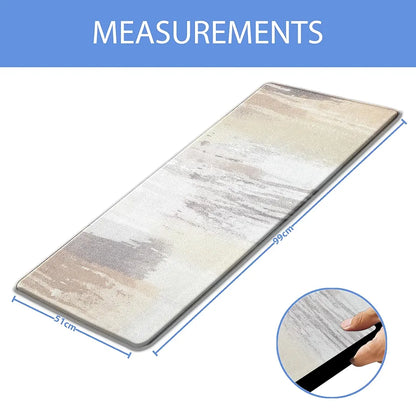 Luxe Home Columbo Anti-Fatigue Kitchen Mat Non-Slip Cushioned Comfort Mat Abstract Pastel Pattern Standing Desk Mat Colour Abstract