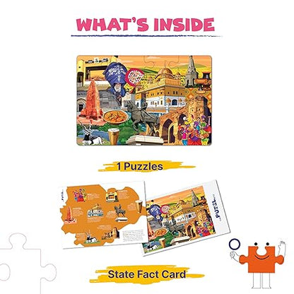 The Puzzl Co- Innovative Educational Jigsaw Puzzle for Kids 100 Pcs for Baby Learning Indian Culture