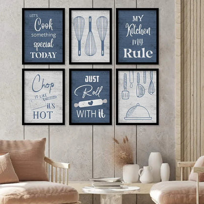 Kotart Restaurant Quotes Framed Posters for Kitchen Wall Decoration Kitchen 4