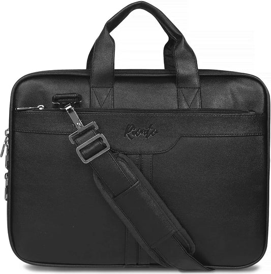 RIONTO Messenger Bag - Laptop Bag for Men, PU Leather Expandable Office Bag for Men | Supports Laptop Upto 15.6 inches 