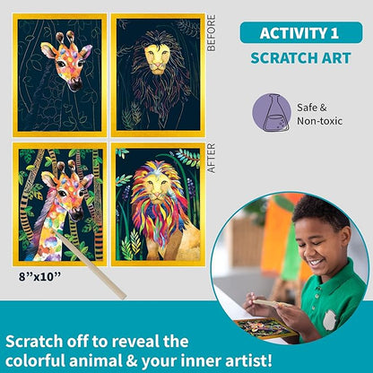 Chalk and Chuckles Paper Beyoutiful Me Art and Craft Kit Ages 8-14, Scratch Art | Multiple Activities in a Box