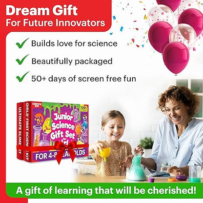 Einstein Box Junior Science Gift Set for Girls Birthday Gift 2-in-1 Set of Learning & Education Kit