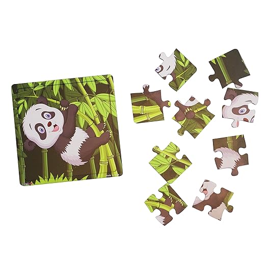 Fiddlys Wooden Paperless Jigsaw Puzzle for Children | Pack of 3 | 9 Pieces