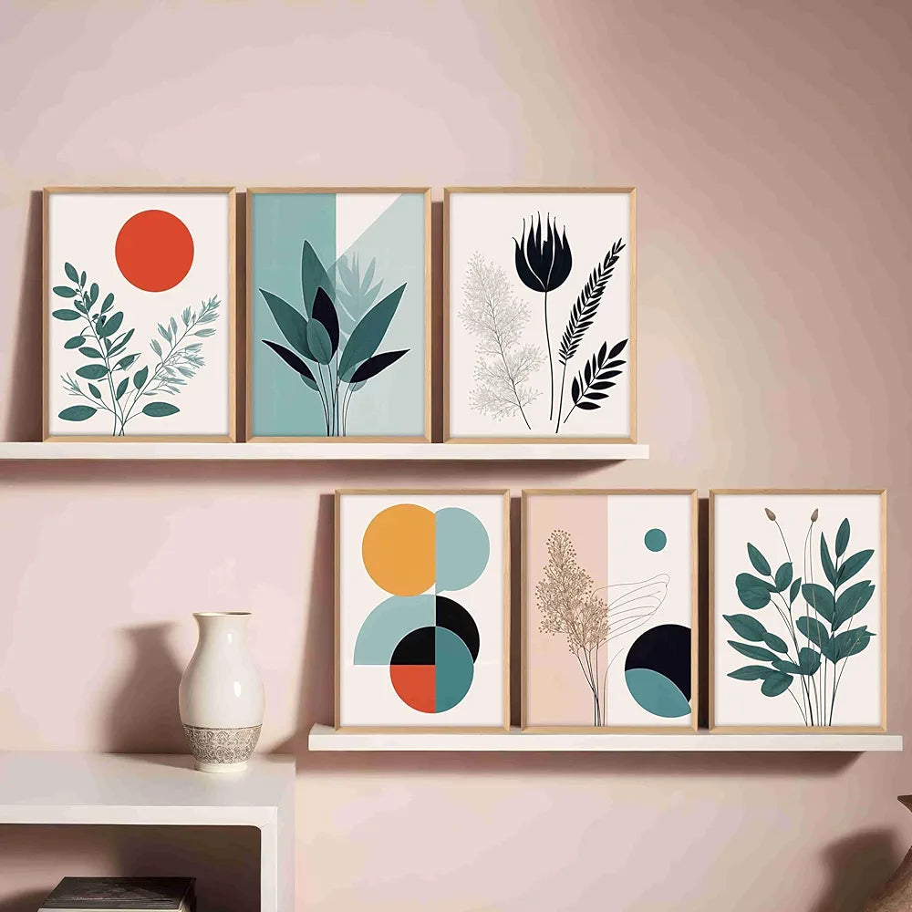 Livin'luxe Paintings Flower Pot Home Decor Wall Paintings With Frame Painting B - 452K6