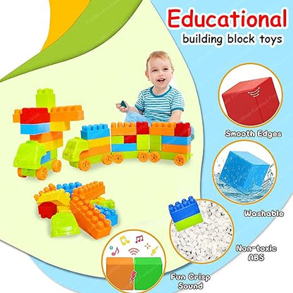 FunBlast Building Blocks for Kids with Wheel Bag Packing Best Toy for Kids