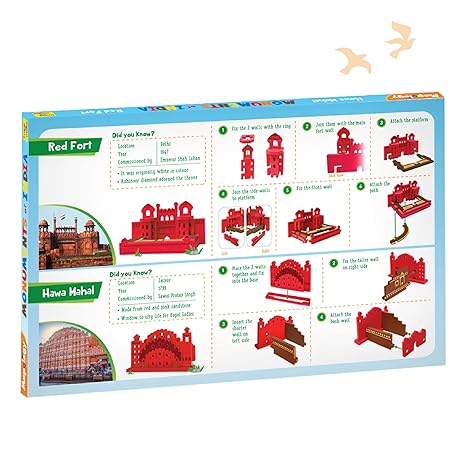 Imagimake Eva Foam Mapology Monuments Of India Red Fort & Hawa Mahal Educational Toy