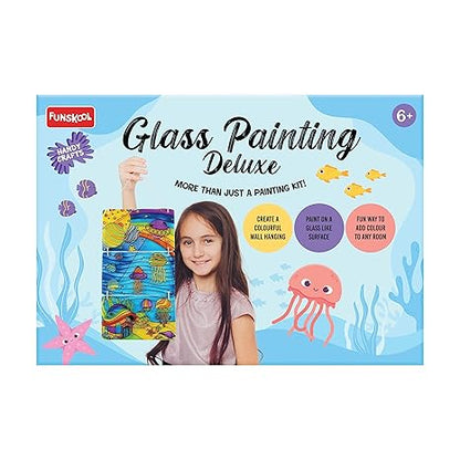 Funskool Handycrafts Glass Painting Deluxe Arts and Crafts Kit Create a Colourful Wall Hanging