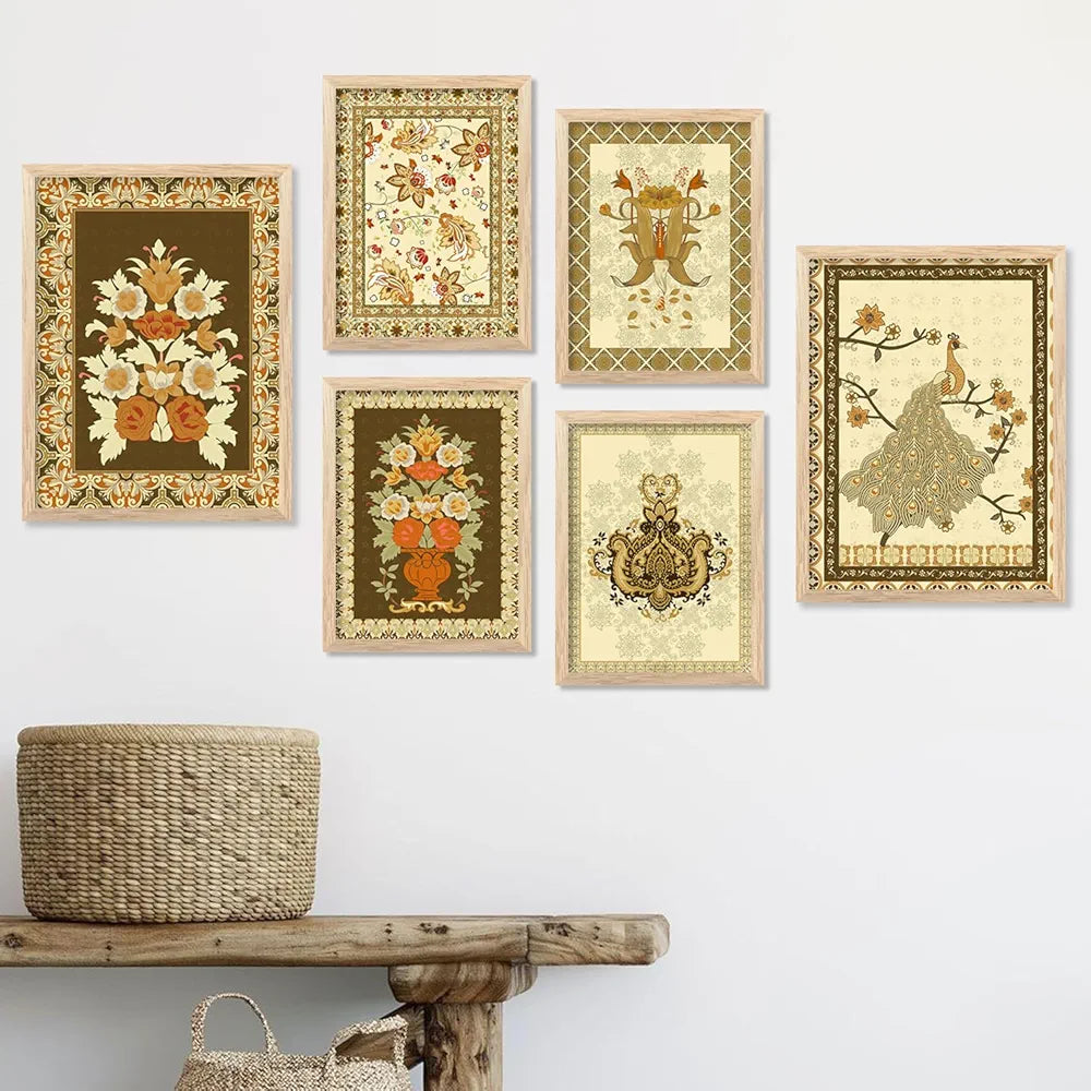 Kotart Premium Digital Madhubani Art Paintings with Frame Pack of 6 art 5