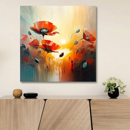 Livin'luxe Paintings Flower Modern Art Canvas Home Decor Wall Paintings With Frame Painting CR-280