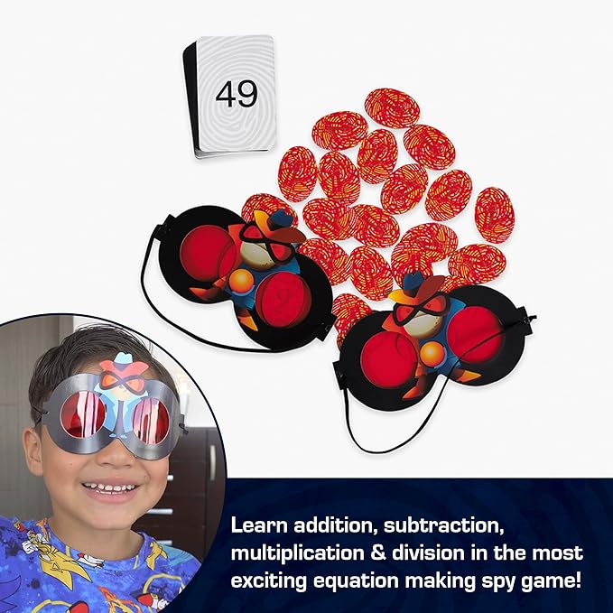 Chalk and Chuckles Super Math Spy Board Game for Kids Age 8-12 | Educational Brain Games for Kids 10+ Years | Stem Toys for Kids