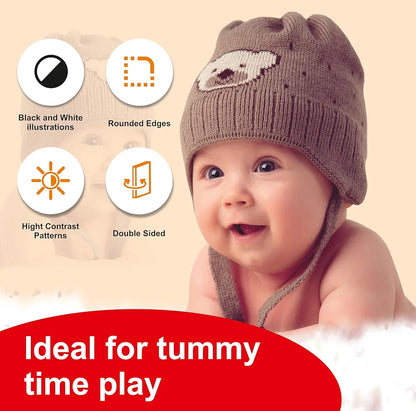 Gurukanth® Premium High Contrast Flash Cards for New Born Baby - Black & White | 60 Objects | Infant Babies Flash Cards for 0 3 6 12 18 36 Months