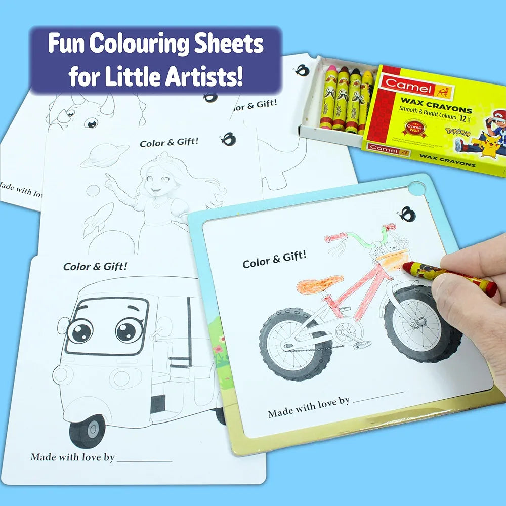 Butterfly EduFields 4-in-1 Vehicles Jigsaw Puzzle Set for Kids Age 3-7 | 38 Pcs Brain-Boosting Puzzle Toy with Coloring Worksheets for Boys & Girls | Preschool Learning