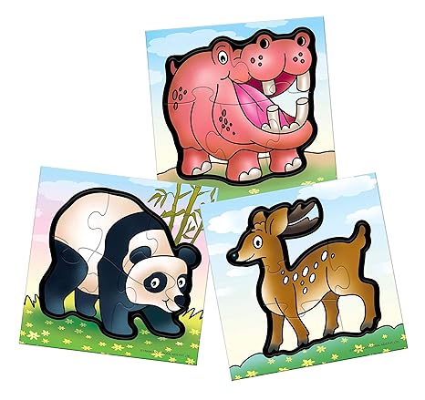 Frank Wild Animals A Set of 3 Jigsaw Puzzle for Kids Above Educational for Focus and Memory - 10216