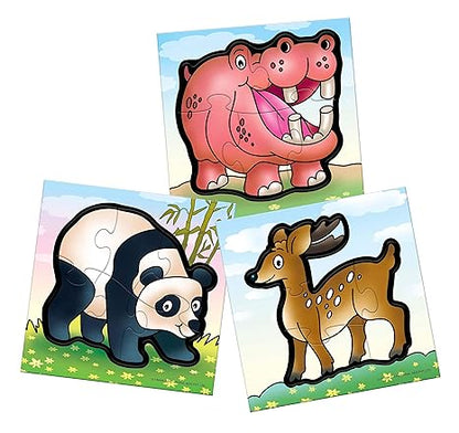 Frank Wild Animals A Set of 3 Jigsaw Puzzle for Kids Above Educational for Focus and Memory - 10216