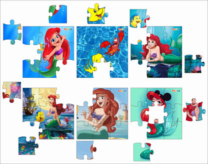 Wooden Jigsaw Puzzles - Ariel and Friends Disney Anime Cartoon Characters