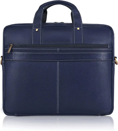 WildHorn Leather 15 inch Laptop Messenger Bag for Men I Padded Laptop Compartment with Adjustable Strap I Extra Zip Compartments I DIMENSION : L-16 inch W-3.2 inch H-13 inch