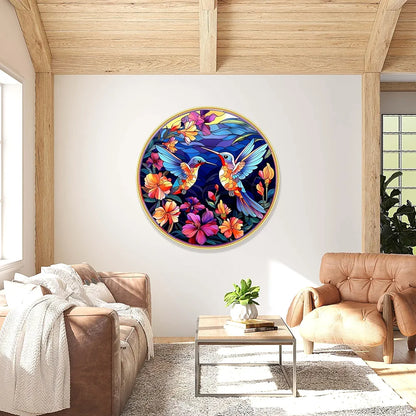 Livin'luxe paintings Loving couple Bird modern art Premium Sparkle lamination Golden GR-26