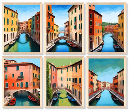 Livin'luxe Paintings City Views Home Decor Wall Paintings With Frame Painting B - 450K6