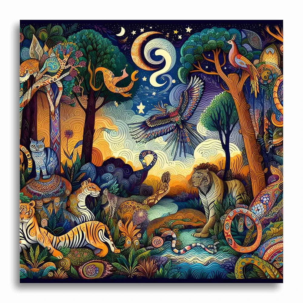 Livin'luxe Paintings Animals Modern Art Canvas Home Decor Wall Paintings With Frame Painting CR-301