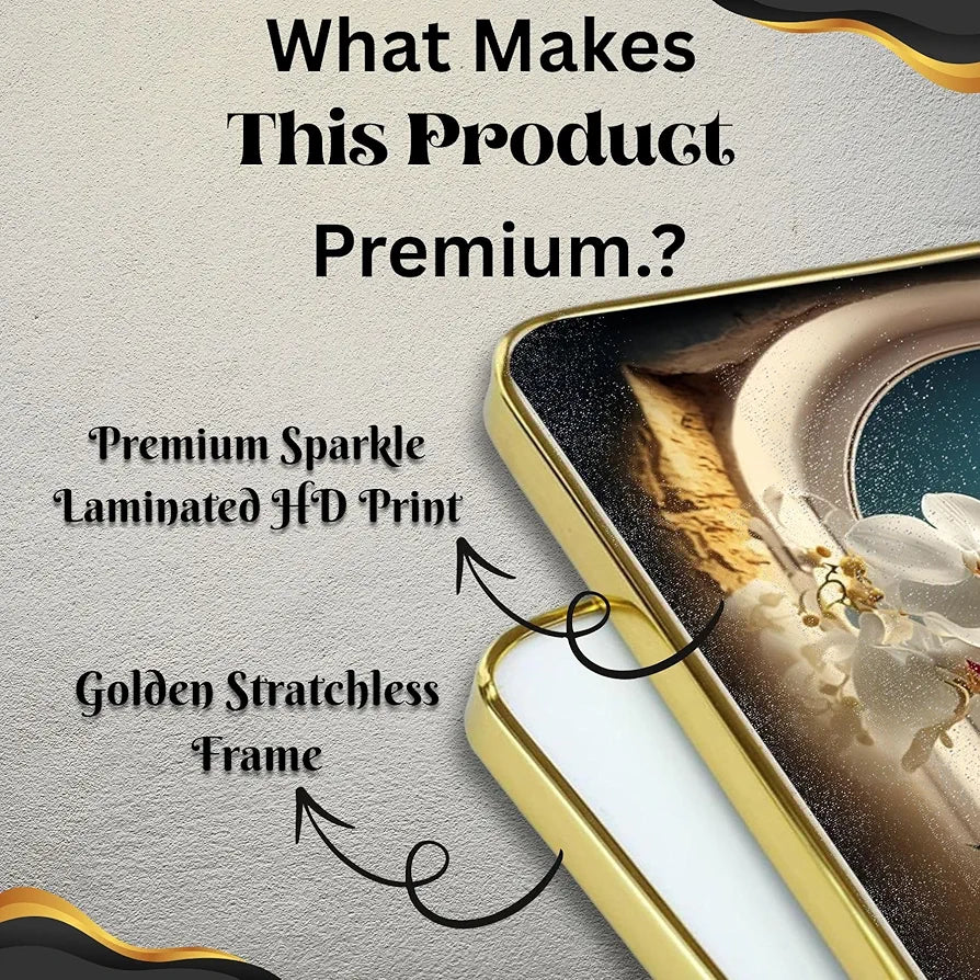 Livin'luxe Set of 3 Peacock Modern Art Boho Painting Premium Framed Laminated Wall Paintings SP-22