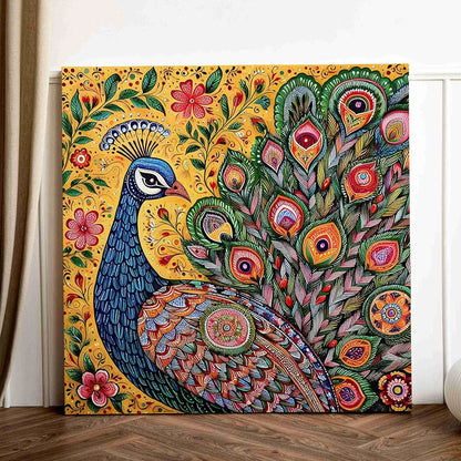 Livin'luxe Paintings Peacock Modern Art Canvas Home Decor Wall Paintings With Frame Painting CR-304