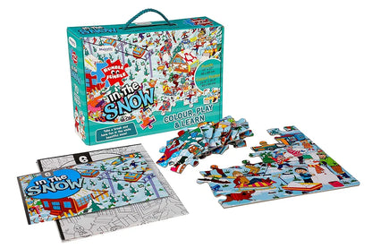 THE BOOK TREE in The Snow Fun and Educational Floor Puzzle by Majestic Book Club, Package Includes a Big Size Colouring Poster and Jigsaw Puzzle Packed in a Beautiful Box