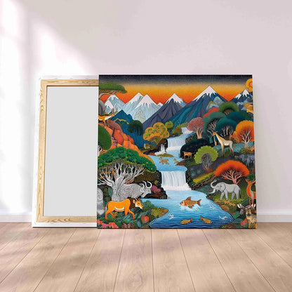 Livin'luxe Paintings Jungle Modern Art Canvas Home Decor Wall Paintings With Frame Painting CR-303