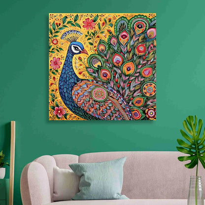 Livin'luxe Paintings Peacock Modern Art Canvas Home Decor Wall Paintings With Frame Painting CR-304