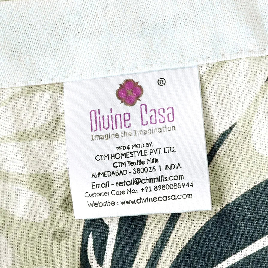 Divine Casa Floret 100% Cotton Single Dohar 120 GSM Soft & Lightweight Throw Blanket Colour Vintage Daisies
