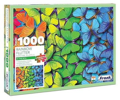 Frank Rainbow Flutter 1000 Pieces Jigsaw Puzzle for Kids 15+ Years and Adults Mental Boost - 34022