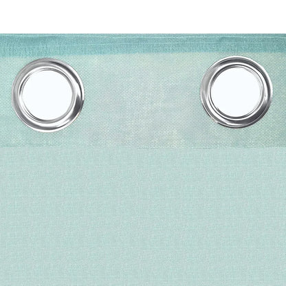 Divine Casa 5 Feet Sheer Window Curtain Elegant Eggshell  Colour Blue Transparent Polyester Panel with Eyelets Lightweight & Airy Single Curtain (Pack of 1)