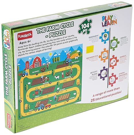Funskool Play & Learn Farming Cycle Educational 104 Pieces Puzzle
