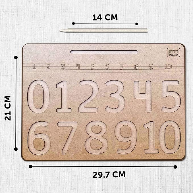 Mini Leaves Number Tracing Board 0 to 10 | Tracing Numbers for Kids | Toddler Writing Tools for Beginners | Learning to Write