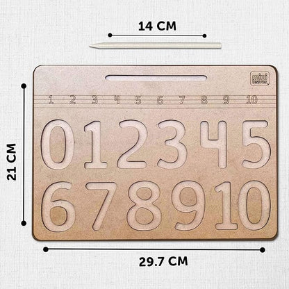 Mini Leaves Number Tracing Board 0 to 10 | Tracing Numbers for Kids | Toddler Writing Tools for Beginners | Learning to Write