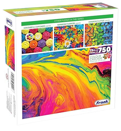 Frank Colour Cascade 750 Piece Jigsaw Puzzle for Kids for Focus Memory Mental Boost - 34805