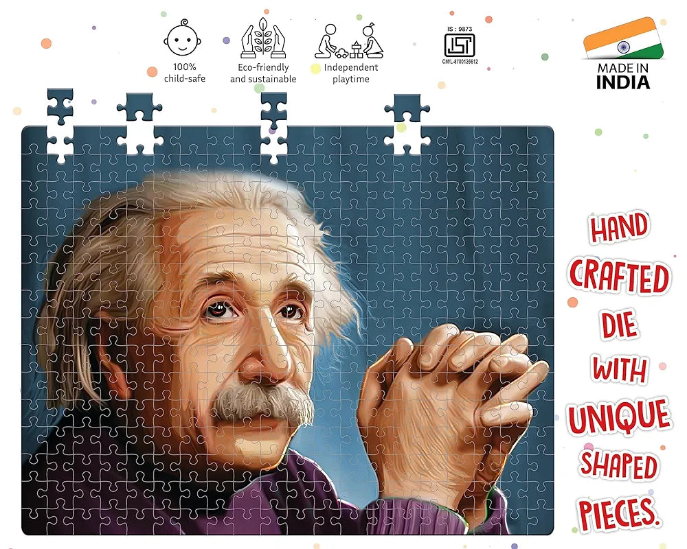 Popcorn Games & Puzzles 300 Piece Puzzle Albert Einstien |Improves Your Child Memory, Logical Thinking, Visual Perception & Concentration